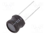 Inductor: wire; THT; 220uH; 500mA; ±10%; Ø9.5x8.5mm; vertical FERROCORE