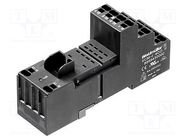 Socket; PIN: 8; 12A; 240VAC; H: 48mm; W: 28mm; for DIN rail mounting WEIDMÜLLER