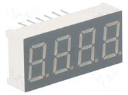 Display: LED; 7-segment; 9.2mm; 0.36"; No.char: 4; red; 30÷60mcd FORYARD