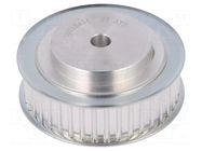 Belt pulley; AT5; W: 16mm; whell width: 27mm; Ø: 56.05mm; aluminium OPTIBELT