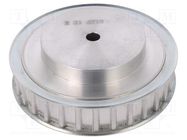 Belt pulley; AT10; W: 16mm; whell width: 31mm; Ø: 100mm; aluminium OPTIBELT