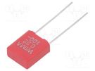 Capacitor: polyester; 220nF; 63VAC; 100VDC; 5mm; ±5%; 3.5x8.5x7.2mm WIMA