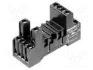 Socket; PIN: 11; 10A; 240VAC; H: 42mm; W: 28mm; for DIN rail mounting WEIDMÜLLER