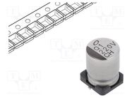 Capacitor: electrolytic; SMD; 220uF; 35VDC; Ø8x10mm; ±20%; 2000h NICHICON