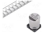 Capacitor: electrolytic; low ESR; SMD; 560uF; 25VDC; Ø8x10mm; ±20% NICHICON