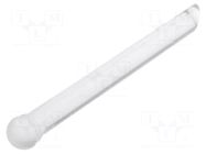 Fiber for LED; Ø5mm; L: 43mm; round; Front: convex; straight MENTOR