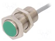Sensor: inductive; OUT: PNP / NO; 0÷8mm; 10÷30VDC; M18; 2m; IP67 BAUMER
