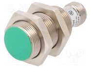 Sensor: inductive; OUT: PNP / NO; 0÷8mm; 10÷30VDC; M18; IP67; 200mA BAUMER