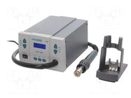 Station: hot air; digital,with push-buttons; 1000W; 100÷500°C QUICK