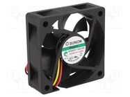 Fan: DC; axial; 24VDC; 60x60x20mm; 38.87m3/h; 33.5dBA; Vapo; 26AWG SUNON