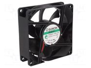 Fan: DC; axial; 24VDC; 80x80x25mm; 101.4m3/h; 44.7dBA; Vapo; 4800rpm SUNON