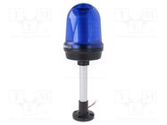 Signaller: lighting; flashing light,continuous light; blue; IP65 QLIGHT