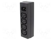 Connector: AC supply; splitter; 10A; 250VAC; C13 (F),C14 (E) BULGIN
