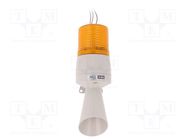 Signaller: lighting-sound; 24VDC; LED; amber; IP54; Ø86x233mm QLIGHT