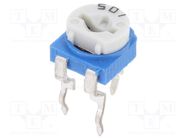 Potentiometer: mounting; single turn,horizontal; 500Ω; 100mW SR PASSIVES