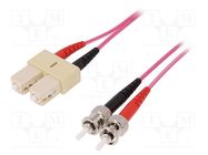 Fiber patch cord; OM4; SC/UPC,ST/UPC; 2m; Optical fiber: 50/125um LAPP