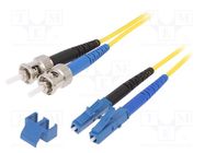 Fiber patch cord; OS2; LC/UPC,ST/UPC; 2m; Optical fiber: 9/125um 