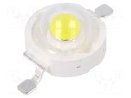 Power LED; white cold; 130°; 350mA; Pmax: 1W; 120÷130lm; Proeon ProLight Opto