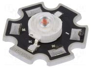 Power LED; amber; STAR; 130°; 700mA; 587÷597nm; 99.6÷113.6lm; 3W ProLight Opto