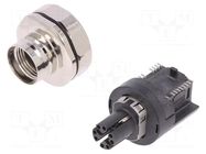 Connector: M12; socket; PIN: 8; female; X code-ProfiNET; SMT; angled HARTING