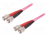 Fiber patch cord; OM4; FC/UPC,both sides; 2m; LSZH; violet LAPP