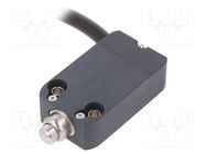 Limit switch; pin plunger Ø8mm; NO + NC; 10A; max.250VAC; lead 2m PIZZATO ELETTRICA