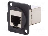 Coupler; coupler; FT; PIN: 8; Cat: 6a; shielded; 8p8c; straight CLIFF