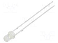 LED; red; 3mm; 4200÷5000mcd; 30°; Front: convex; 1.8÷2.6VDC OPTOSUPPLY