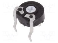 Potentiometer: mounting; single turn,horizontal; 1kΩ; 100mW; ±20% PIHER