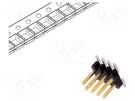 Pin header; pin strips; Minitek127®; male; PIN: 8; vertical; 1.27mm Amphenol Communications Solutions