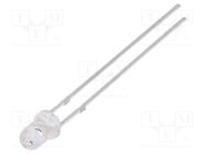 LED; 3mm; red; 1560÷2500mcd; 30°; Front: convex; 1.8÷2.6V OPTOSUPPLY