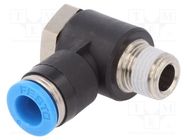 Push-in fitting; threaded,angled 90°; -0.95÷6bar; Thread: R 1/8" FESTO