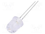 LED; 10mm; white warm; 14000÷23000mcd; 15°; Front: convex; 2.6÷3.6V LUCKYLIGHT