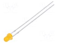 LED; orange; 3mm; 270÷460mcd; 60°; Front: convex; 1.5÷2.4VDC LUCKYLIGHT