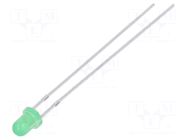 LED; yellow green; 3mm; 70÷120mcd; 60°; Front: convex; 1.6÷2.4VDC LUCKYLIGHT