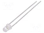 LED; red; 3mm; 600÷1000mcd; 30°; Front: convex; 1.6÷2.4VDC LUCKYLIGHT