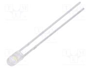 LED; 3mm; white cold; 5000÷8500mcd; 30°; Front: convex; 2.6÷3.6VDC LUCKYLIGHT