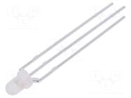 LED; yellow/yellow green; 3mm; 60°; Front: convex; No.of term: 3 LUCKYLIGHT