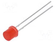 LED; red; 5mm; 70÷120mcd; 130°; Front: flat; 1.6÷2.4VDC; cylindrical LUCKYLIGHT