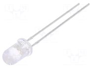 LED; blue; 5mm; 6500÷11000mcd; 15°; Front: convex; 2.6÷3.6VDC LUCKYLIGHT