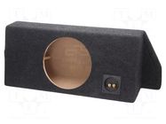Car loudspeaker enclosure; MDF; black melange; 250mm; Infiniti BASSER