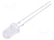 LED; pink; 5mm; 5800÷7000mcd; 15°; Front: convex; 2.9÷3.6VDC OPTOSUPPLY