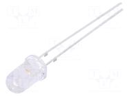 LED; pink; 5mm; 5800÷7000mcd; 15°; Front: convex; 2.9÷3.6VDC OPTOSUPPLY