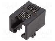 Socket; RJ12; PIN: 6; Cat: 3; unshielded; gold-plated; Layout: 6p6c Amphenol Communications Solutions