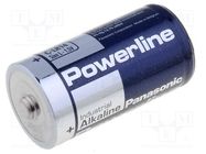 Battery: alkaline; C; 1.5V; non-rechargeable PANASONIC