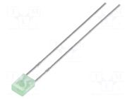LED; green; rectangular; 3.2x2x4.15mm; 1300÷2200mcd; 130°; 20mA LUCKYLIGHT