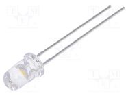 LED; 5mm; white warm; 5000÷8500mcd; 30°; Front: convex; 2.6÷3.6V LUCKYLIGHT