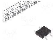 Bridge rectifier: single-phase; 600V; If: 0.5A; Ifsm: 35A; MBF; SMT LUGUANG ELECTRONIC