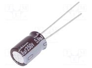 Capacitor: electrolytic; THT; 5.6uF; 250VDC; Ø8x11.5mm; ±20% NICHICON