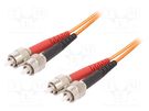 Fiber patch cord; OM1; FC/UPC,both sides; 2m; LSZH; orange LAPP
